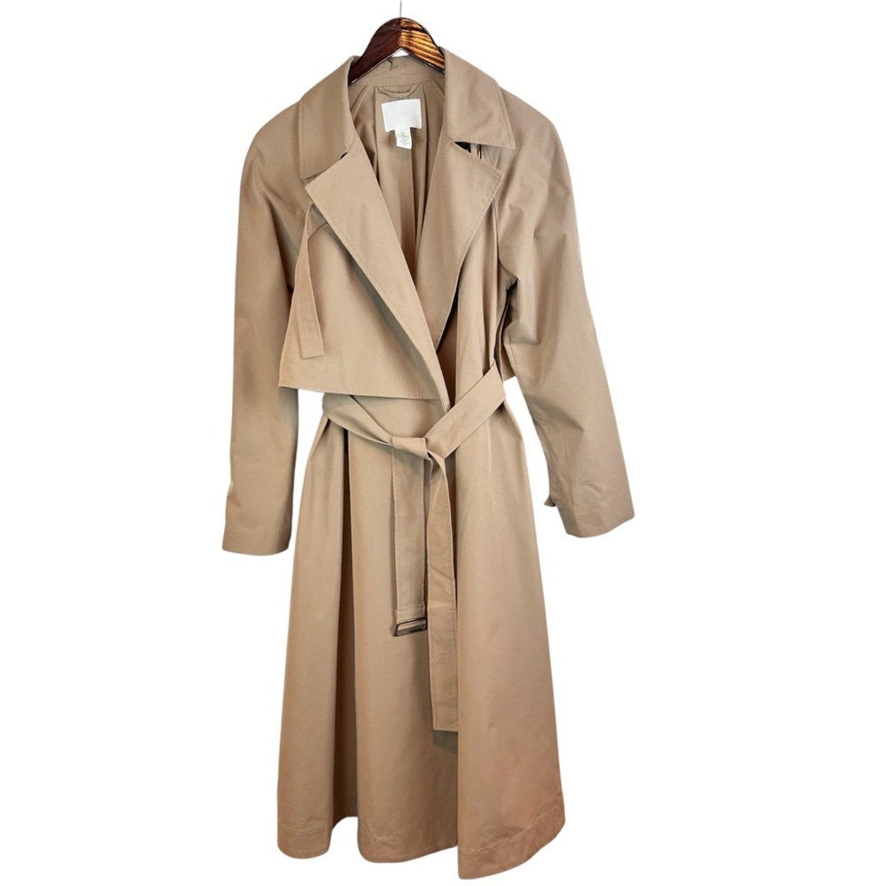 H&M long Tan Trench Coat